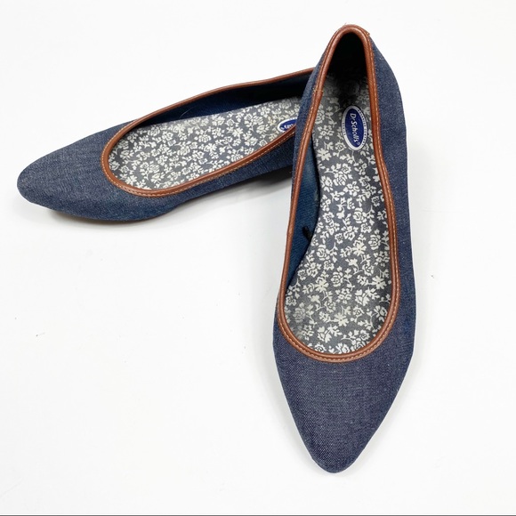 dr scholls denim flats